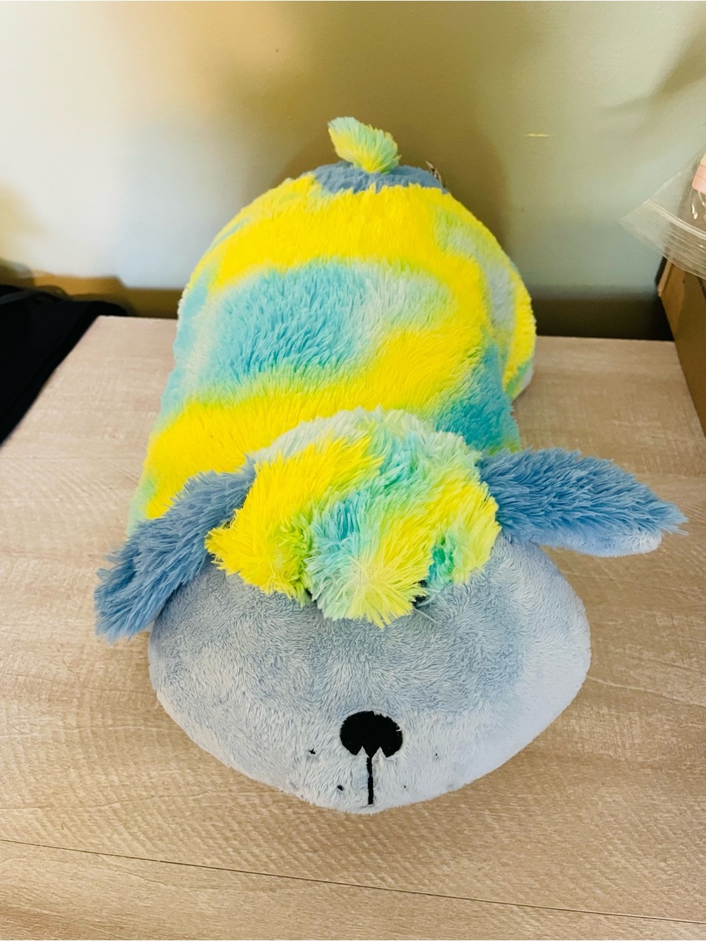 Pillow Glow Pets Night Light Plush Rainbow Puppy 15" Pillow Pet LED Lights toy